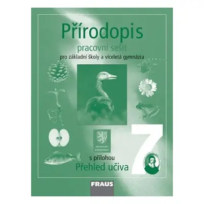 Přírodopis 7 pro ZŠ a víceletá gymnázia - Pracovní sešit, 1. vydání - Věra Čabradová