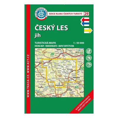 KČT 29 Český les - jih 1:50 000 / turistická mapa