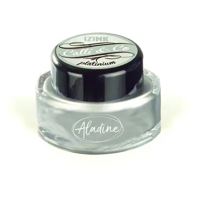 Kaligrafický inkoust Aladine IZINK CALLI & CO - metalický platinový, 15 ml