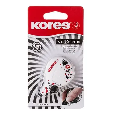 Kores SCOOTER BLACK WHITE, mix 4,2 mm x 8 m