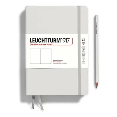 Leuchtturm1917 Zápisník Light Grey Medium A5 čistý