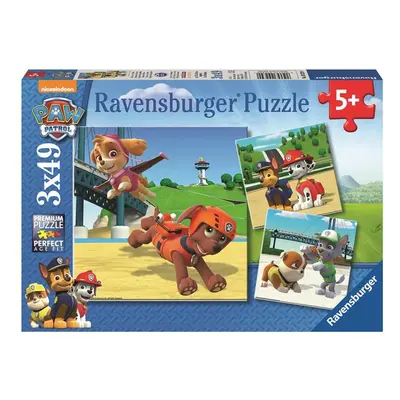 Ravensburger Puzzle Tlapková Patrola - Psí tým/3x49 dílků