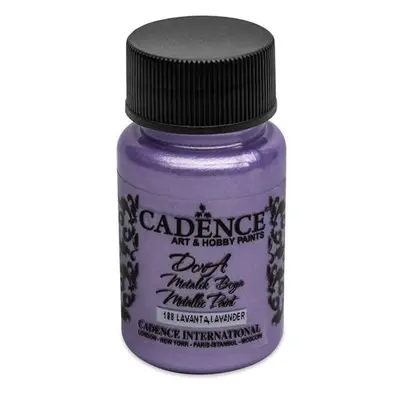 Metalická akrylová barva Cadence Dora Metalic - levadulová, lavander / 50 ml