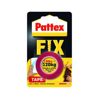 Henkel Pattex - Fix oboustranná páska, nosnost 120 kg, 1,5 m x 19 mm