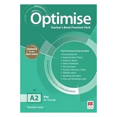 Optimise A2 - Updated Teacher´s Book Premium Pack - Foster, Timothy John