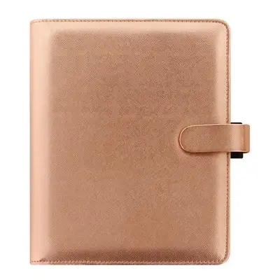 FILOFAX Saffiano Metallic Rose Gold A5