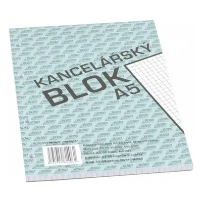 Kancelářský blok A5, čtvereček, 50 listů