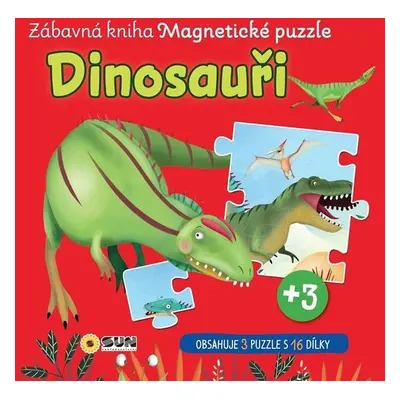 Zábavná magnetická kniha Dinosauři - čti a skládej