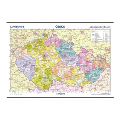 Česká republika - administrativní mapa 1