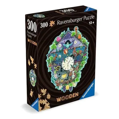 Dřevěné puzzle Kukačkové hodiny 300 dílků