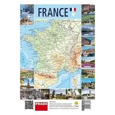 France - Nástěnná mapa