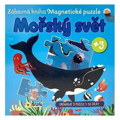 Zábavná magnetická kniha Mořský svět - čti a skládej