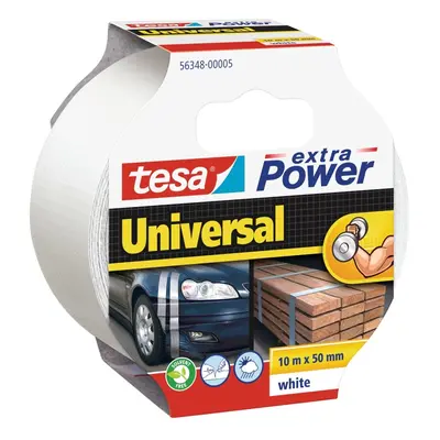 tesa opravná páska Extra Power Universal, 10 m x 50 mm, textilní, silně lepicí, bílá