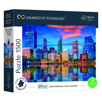 Puzzle Cityscape: Odraz města Perth, Austrálie 1500 dílků - Trefl