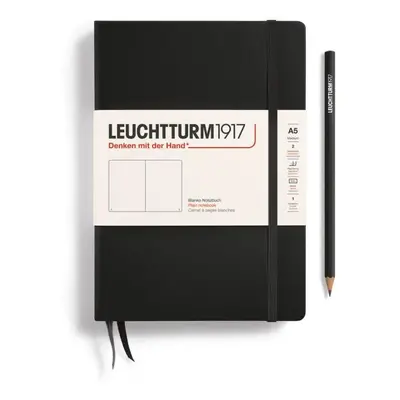 Leuchtturm1917 Zápisník Black Medium A5 čistý