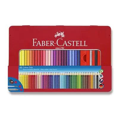 Faber - Castell Pastelky trojhranné Grip 2001 - plechová krabička 48 ks