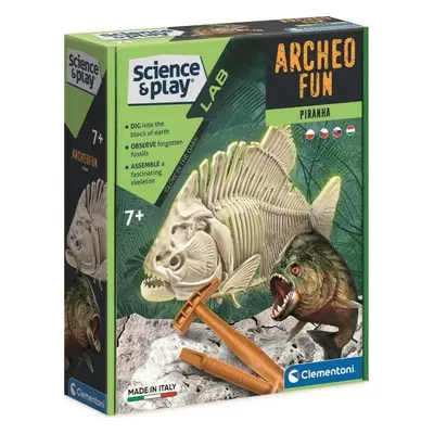 Clementoni sada Archeo-Fun - Piranha - Clementoni