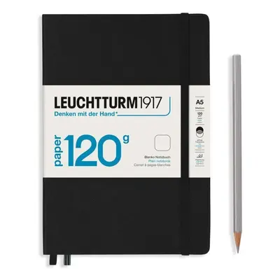 Leuchtturm1917 Zápisník 120G Black A5 čistý