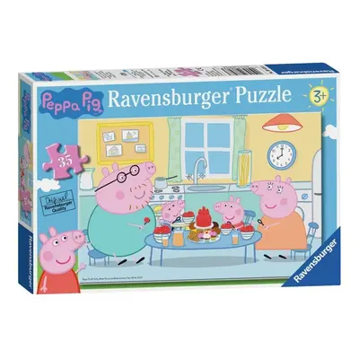 Puzzle Prasátko Peppa snídá 35 dílků