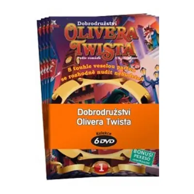 Dobrodružství Olivera Twista 1 - 6 / kolekce 6 DVD - Charles Dickens