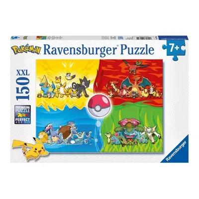 Ravensburger Puzzle - Druhy Pokémonů 150 XXL dílků