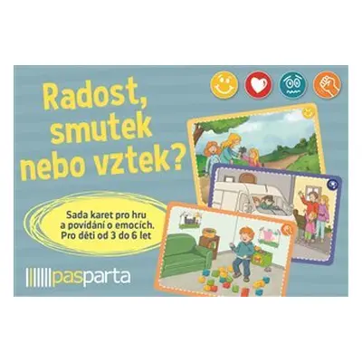 Radost, smutek nebo vztek? - Sada karet pro hru a povídání o emocích