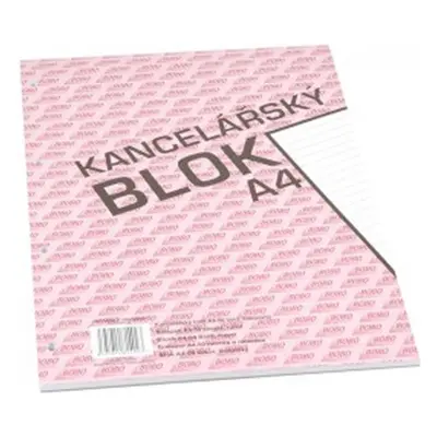 Kancelářský blok A4, linka, 50 listů