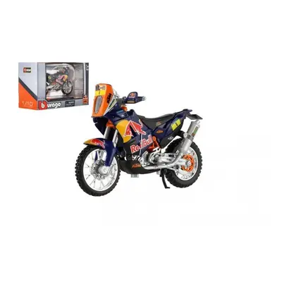 Motorka Bburago KTM 450 Rally (Dakar Rally) kov/plast 12cm v krabičce 17x11x7cm