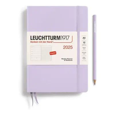 Leuchtturm1917 Weekly Planner & Notebook Medium (A5) 2025 Lilac