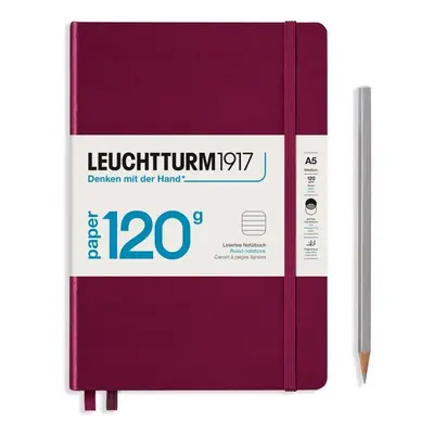 Leuchtturm1917 Zápisník 120G Port Red A5 linkovaný