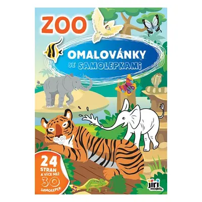 Omalovánky A4 se samolepkami ZOO