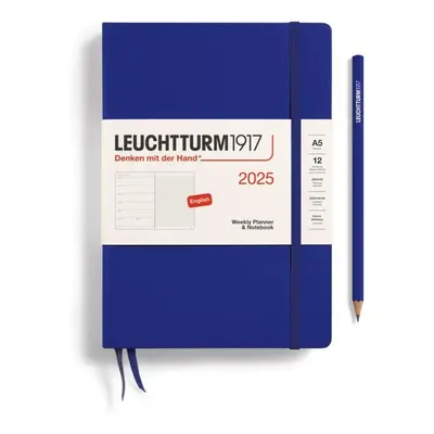 Leuchtturm1917 Weekly Planner & Notebook Medium (A5) 2025 Ink