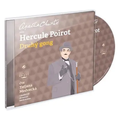 Hercule Poirot - Druhý gong - 1audio CD (čte Taťjana Medvecká) - Agatha Christie