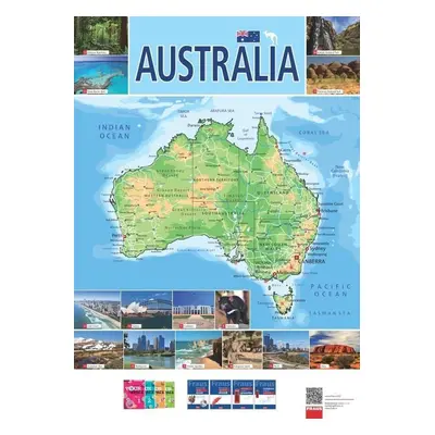 Australia - Nástěnná mapa