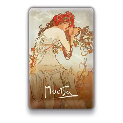 Magnet Alfons Mucha - Léto, 54 × 85 mm