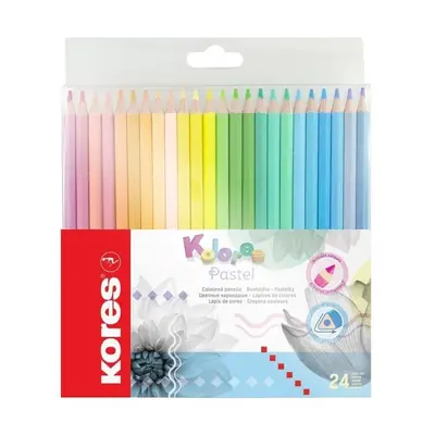 Kores Kolores Pastel trojhranné pastelky 24 barev