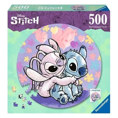 Ravensburger Puzzle kruhové - Disney Stitch 500 dílků