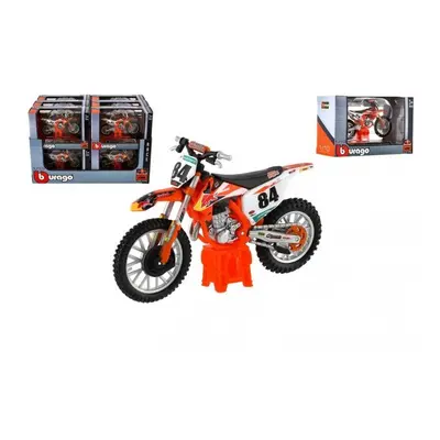 Motorka Bburago KTM 450 SX-F Factory Edition (2018) kov/plast 12cm v krabičce 12ks v boxu