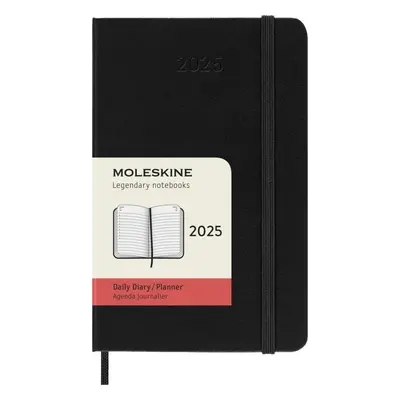 Moleskine Diář 2025 černý S, denní, tvrdý