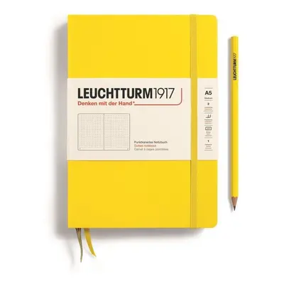 Leuchtturm1917 Zápisník Lemon Medium A5 tečkovaný