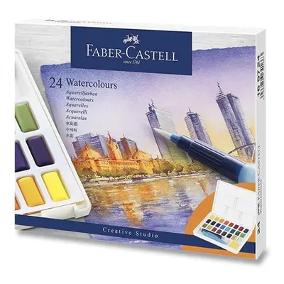 Faber - Castell Vodové barvy s paletou 24 ks