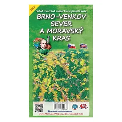 Brno venkov Sever a Moravský kras Skládací mapa