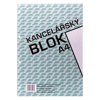 Kancelářský blok A4, čtvereček, 50 listů