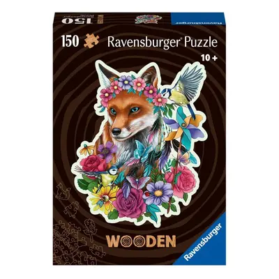 Ravensburger Puzzle - Barevná liška 150 dílků, dřevěné