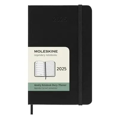 Moleskine Plánovací zápisník 2025 černý S, tvrdý