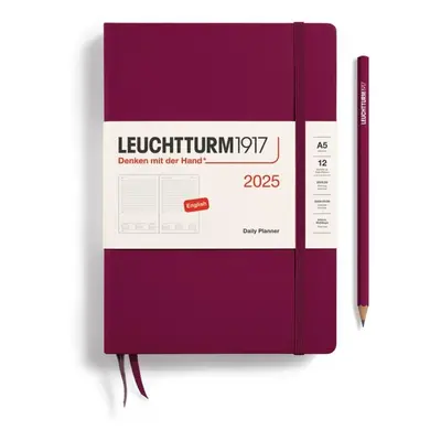 Leuchtturm1917 Daily Planner Medium (A5) 2025 Port Red