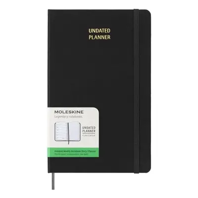 Moleskine Plánovací zápisník černý L, nedatovaný, tvrdý