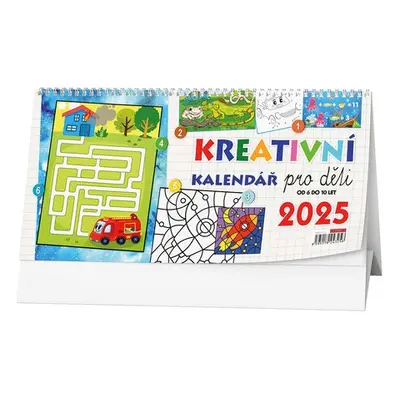 Kreativní kalendář pro děti 2025 - stolní kalendář