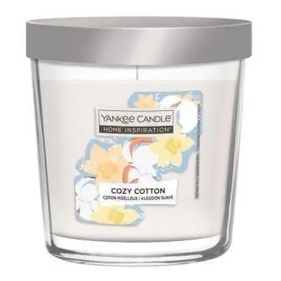 YANKEE CANDLE HOME INSPIRATION VALUE střední svíčka ve skle Cozy Cotton