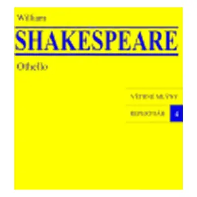 Othello, 1. vydání - William Shakespeare